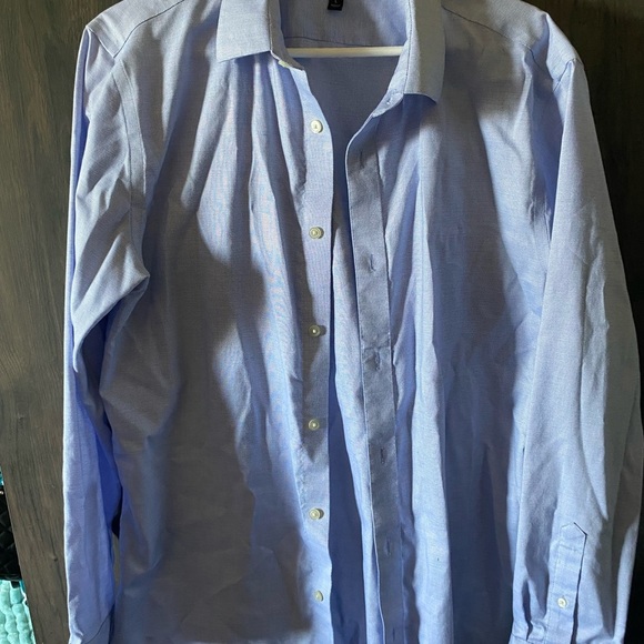 Banana Republic Men's Blue Dress Shirt size L very good condition 100% Cotton - Picture 1 of 8